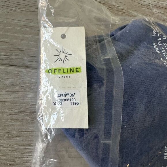 Aerie Real Me Low Key Longline Sports Bra Marbled Blue XS NWT IN PACKAGE - Picture 8 of 8